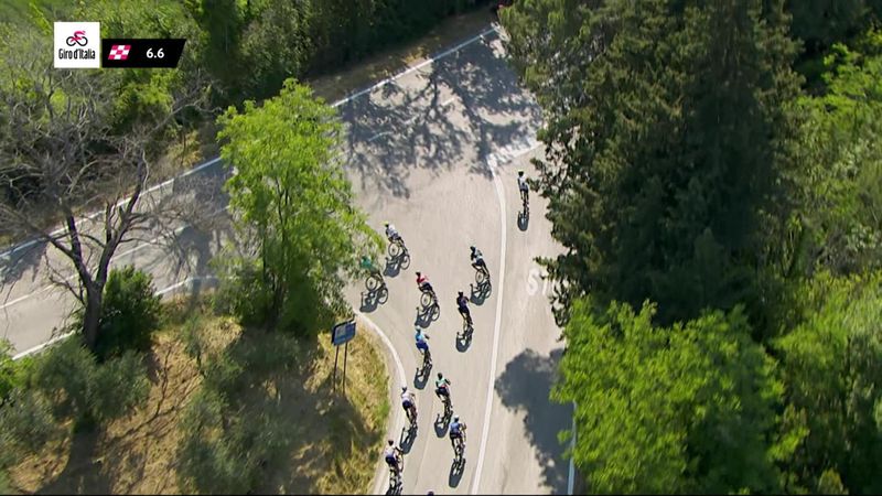 İtalya Bisiklet Turu | 10. Etap - Biniam Girmay finişe altı kilometre kala yanlış yola giriyor