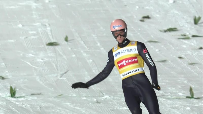 Sapporo : Ski Jumping Qualifying: Karl Geiger's third place