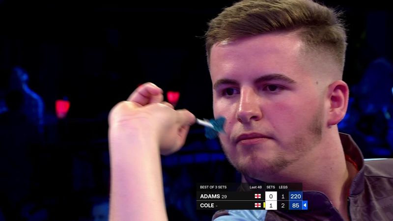 Three-time world champion Adams stunned by Cole in opening match