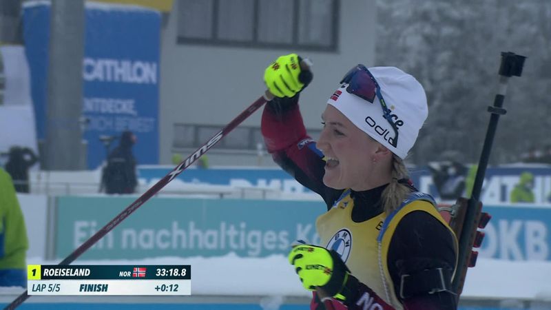 Marte Olsbu Roeiseland, victorie categorică în proba de pursuit de la Oberhof, în Cupa Mondială