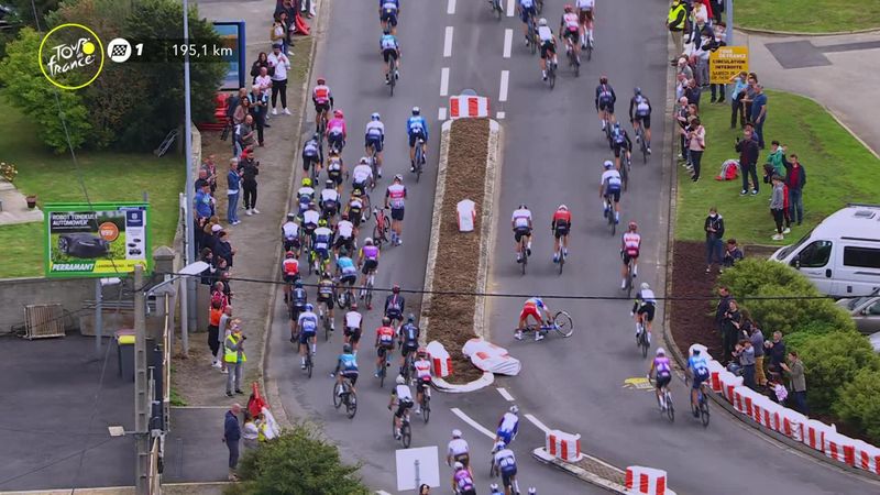 ‘We have had the first crash!’ - Dangerous chicane causes first pile up of Tour