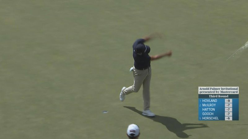 Putt vergeigt: Golfer Jones rastet aus - und feuert den Schläger weg