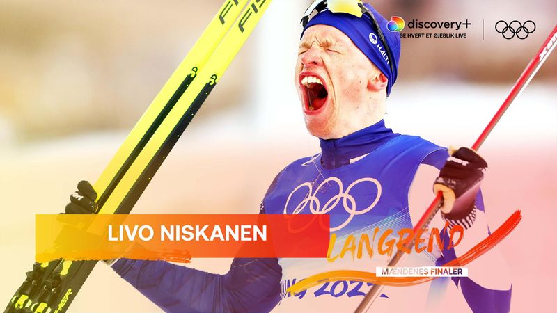 Highlights: Finske Livo Niskanen var flyvende i herrernes 15 km langrend