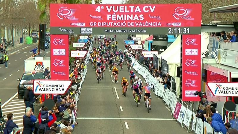 Bastianelli sprints to Vuelta a Valencia Feminas win as Consonni crashes in dash to the line
