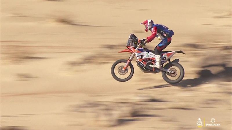 Highlights from the Bikes on Stage 5 of the Dakar Rally
