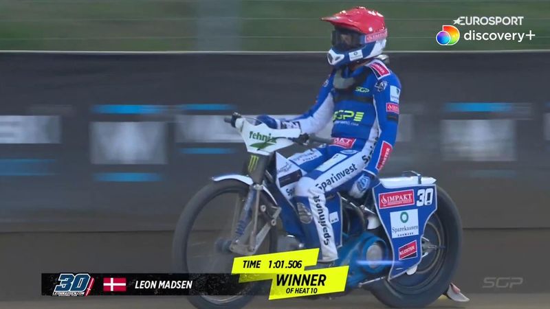 Fremragende speedway: Leon Madsen tager sublim sejr i intenst heat ved FIM Speedway GP