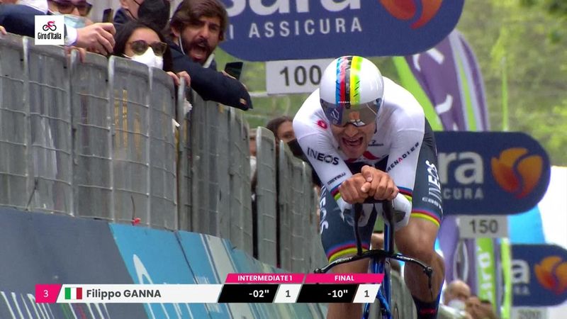 'Supersonic' Ganna wins opening TT at Giro
