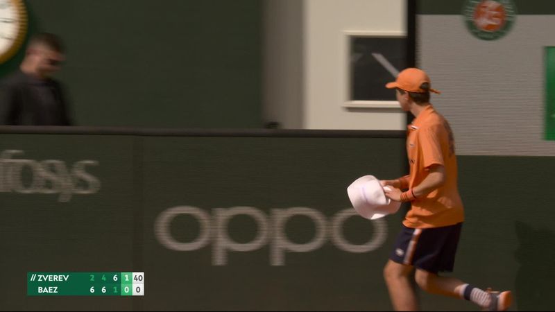 'Get a hat that fits!' - McEnroe jests as hat flies on court, interrupts Zverev match
