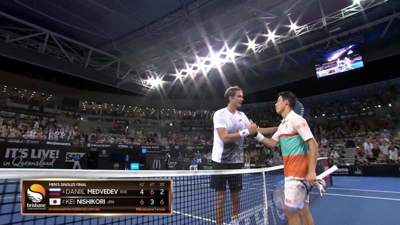 Highlights: Nishikori beats Medvedev to win in Brisbane