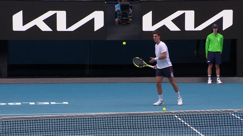 Watch strange moment ball falls out of Kokkinakis' shorts mid-point