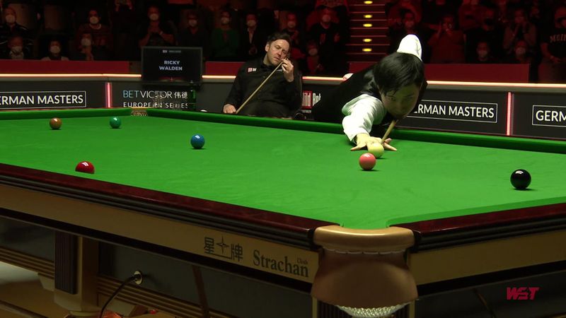 Zhao wraps up German Masters semi-final victory over Walden with ton break