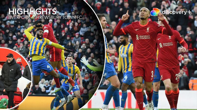 Highlights: Liverpool lemlæstede Shrewsbury med lynhurtigt comeback og sikrede FA Cup-avancement