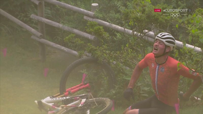 'Very heavy fall' - Van der Poel suffers disaster with crash in mountain bike race