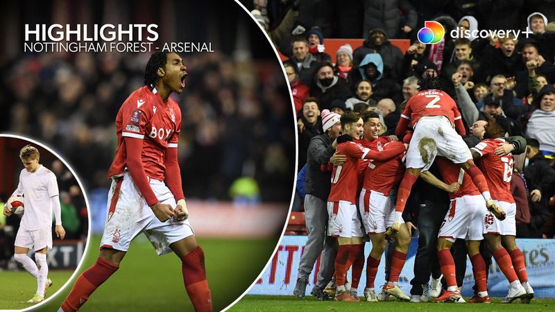 Highlights: Nottingham Forest knuste Arsenals pokaldrømme i sidste minutter af farveløst opgør