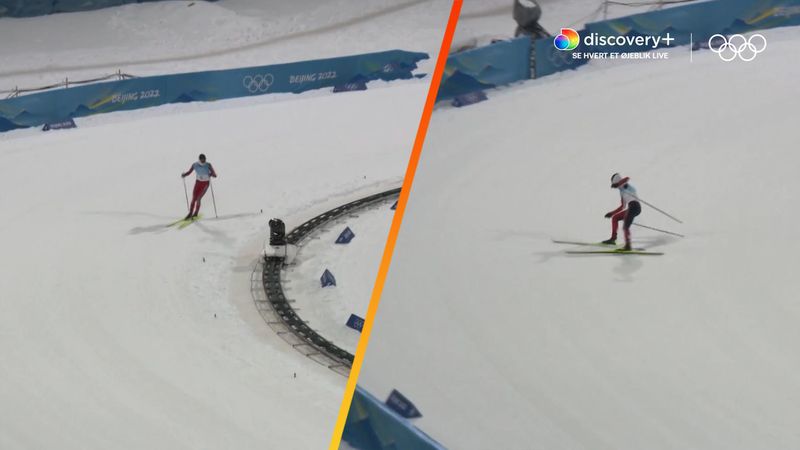 Beijings største bommert? Norsk skiløber kører forkert vej og misser guldmedaljen