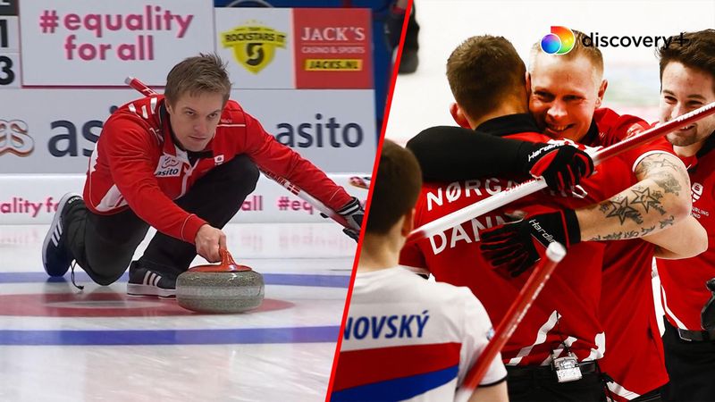 Highlights: De danske curlingherrer booker plads i Beijing med flot comeback mod Tjekkiet