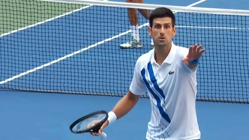 US Open 2020: El vídeo íntegro del pelotazo y la descalificación de Djokovic