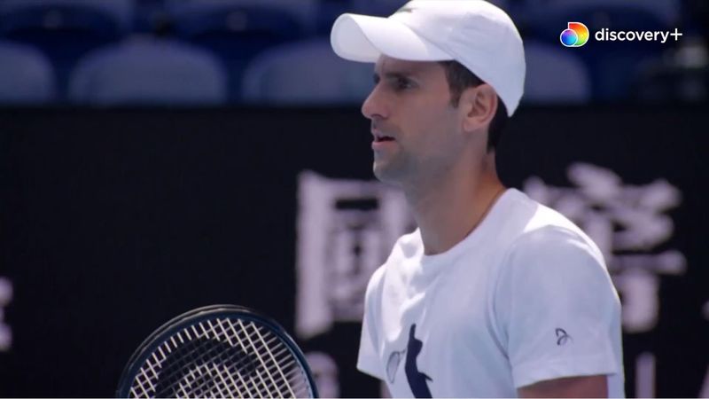 Her er han: Novak Djokovic forbereder sig til Australian Open efter endt karantæne