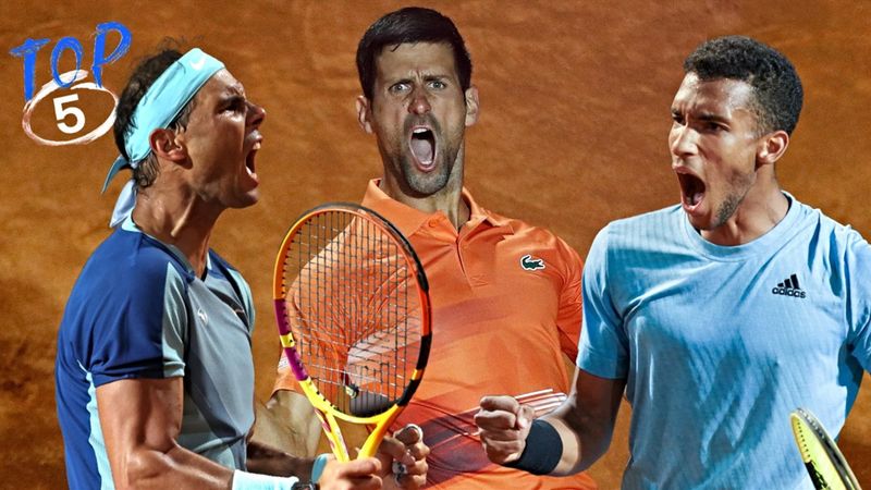 Retour de Nadal venu d’ailleurs, Djokovic et F2A partout : le Top 5 des points