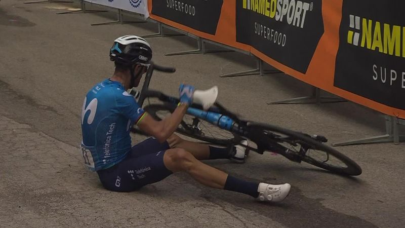 Hoppla! Valverde stürzt nach Etappen-Sieg im Zielraum