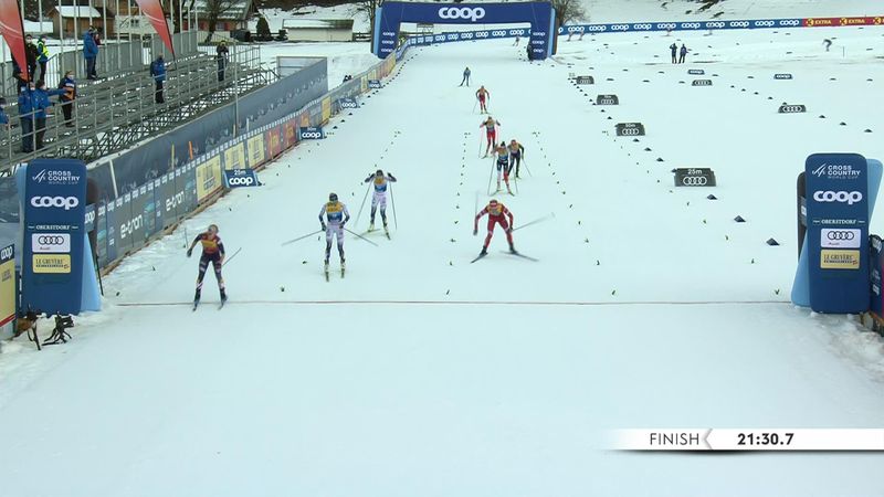 'Look at this!' - Diggins sprints to victory in Oberstdorf 10km Tour de Ski