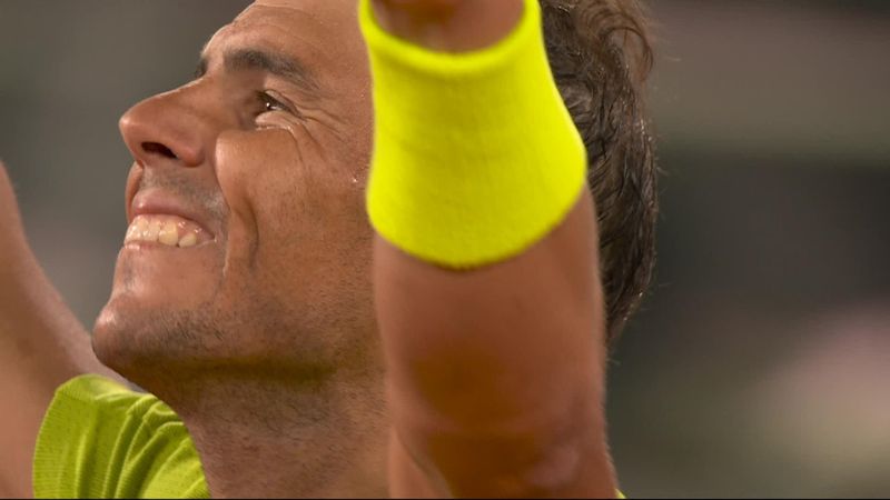 'Amazing' - Watch match point as Nadal overcomes Djokovic in epic quarter-final