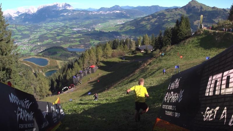 Downhill-Action in Kitzbühel: Lauf-Event die "Streif" hinunter