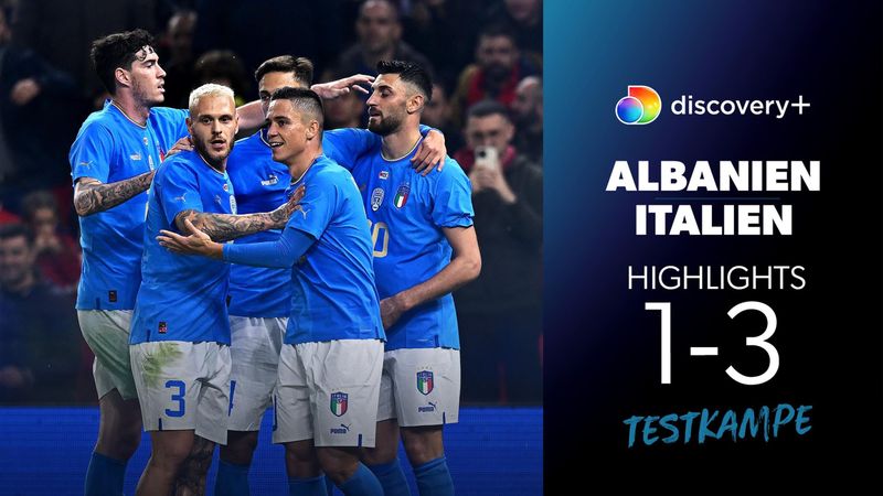 Highlights: Italien sejrede over et hårdtarbejdende albansk mandskab i livligt opgør