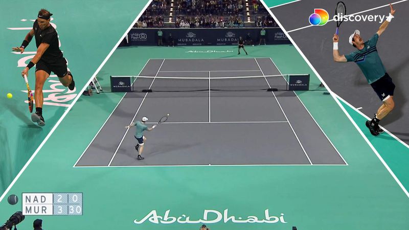 24 returneringer: Se Nadal og Murrays vilde rally i Abu Dhabi