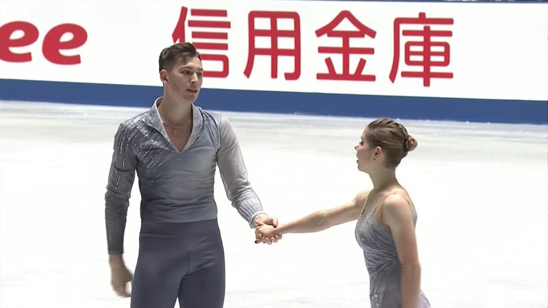 NHK Trophy : Mishina and Galliamov win the free pair program- full version