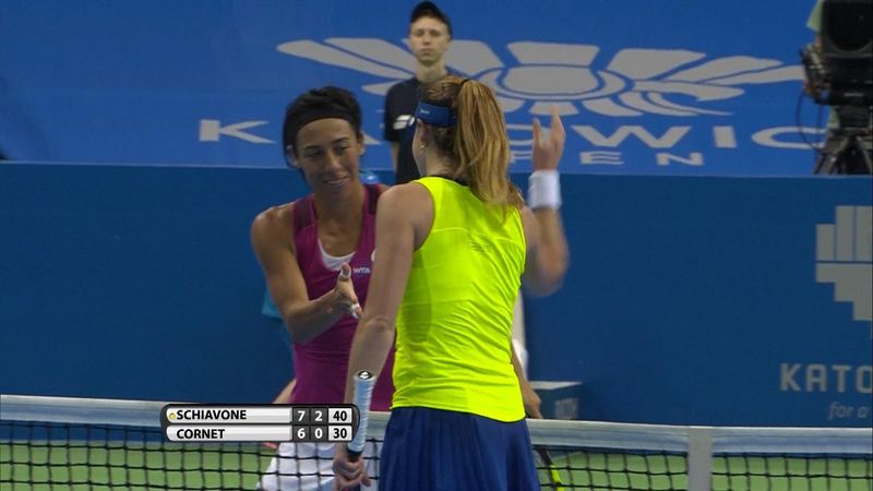 WTA Katowice: Francesca Schiavone - Alize Cornet: 2-0 (Özet)