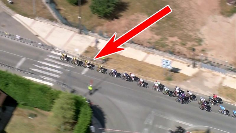 'Huge crash over a speed bump' – Riders and barriers go flying in 'disaster' finish