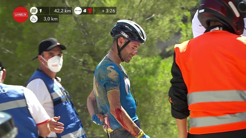 La Vuelta 2021 | Valverde'nin Kazası