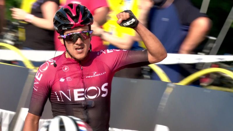 Watch Richard Carapaz sprint to 'wondrous' Stage 3 victory at Tour of Poland
