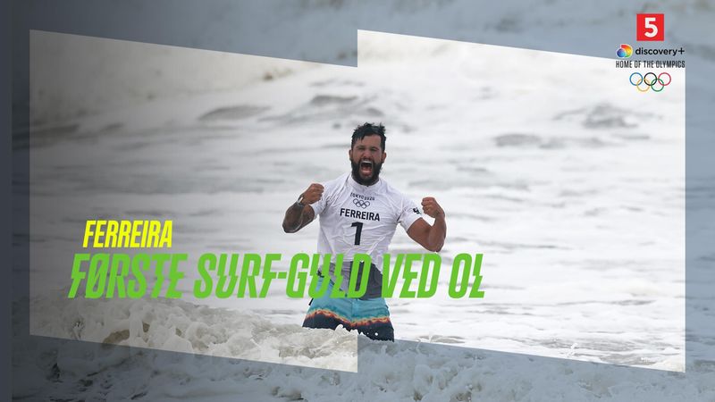 Brasilianske Ferreira vinder herrernes første surf-guld