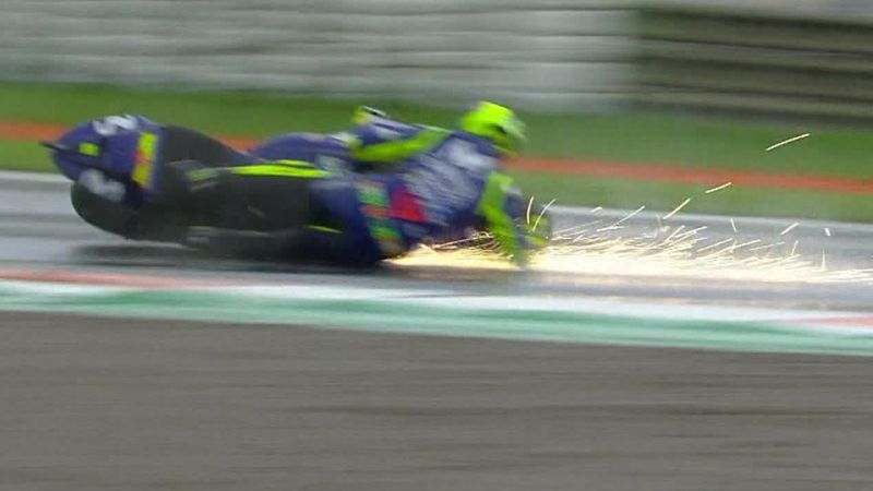 En route pour le podium, Rossi aussi est allé au tapis