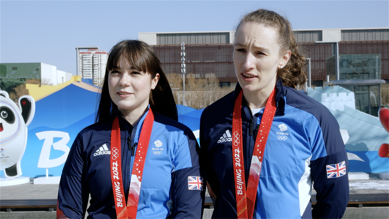 Team Muirhead’s Jenn Dodds, Vicky Wright, Hailey Duff and Mili Smith celebrate debut Olympic gold