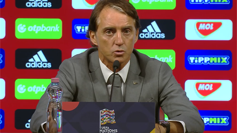 Mancini: "Dominato 70 minuti, dobbiamo migliorare nel finale"