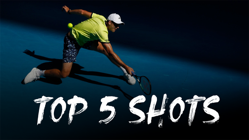 La Top 5 Shots del Day 1 degli Australian Open