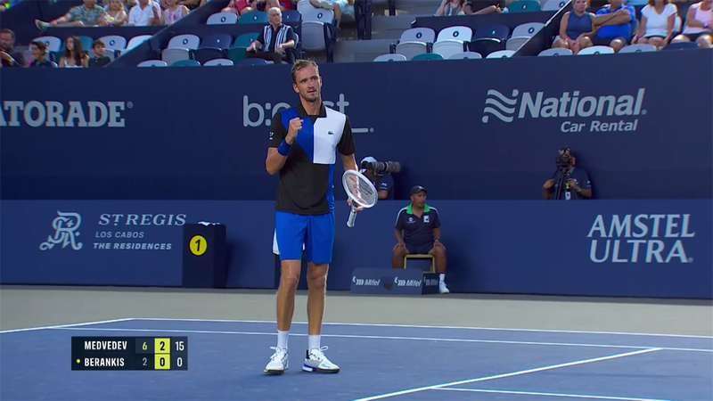 ATP Los Cabos: Medvedev tükörsima győzelemmel elődöntős