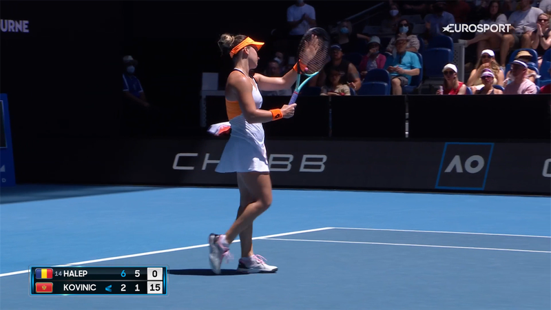 Simona Halep, punct fabulos la Australian Open! Kovinic s-a lăsat păgubașă și a început să aplaude