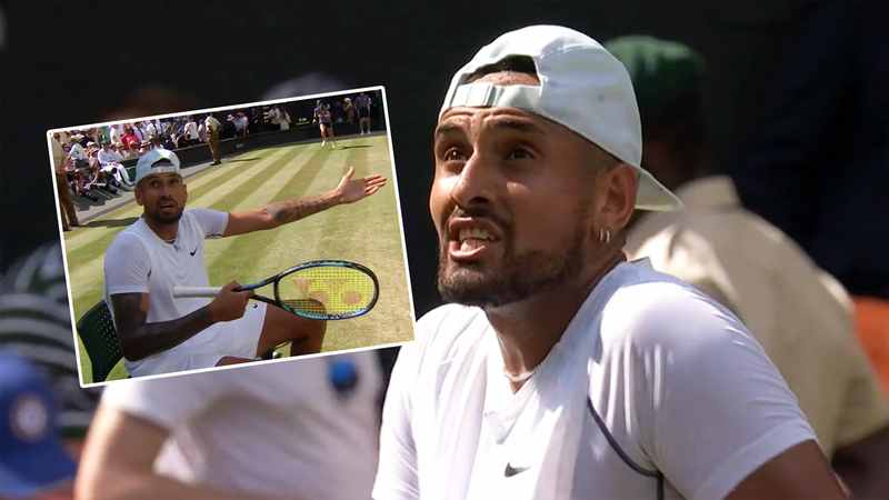 Wimbledon | “Ze heeft 700 drankjes op!” - Kyrgios stoort zich in finale aan irritante fan