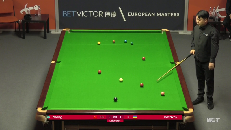Zhang scores season's first 147 in European Masters qualifying