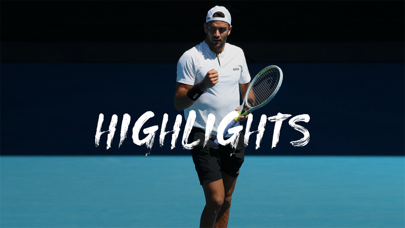 Australian Open : Day 1 - Highlights BERRETTINI v NAKASHIMA