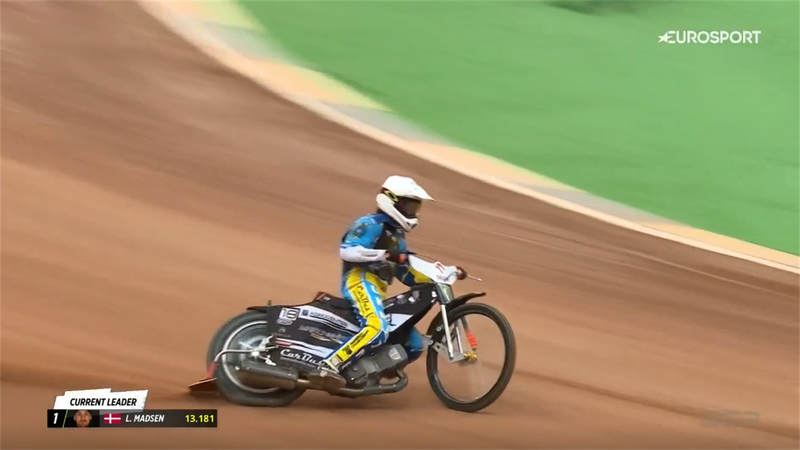 Ukranian reserve rider takes to track during Warsaw qualifying as part of gesture from hosts