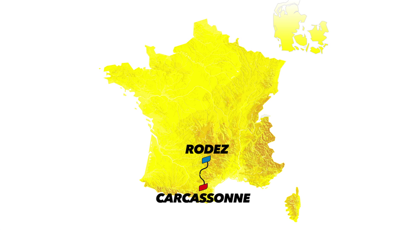 Tour de France Stage 15 profile and route map: Rodez – Carcassonne