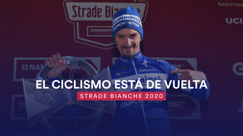 Grandes figuras y sterrato en el regreso del ciclismo a Eurosport: así se presenta la Strade Bianche