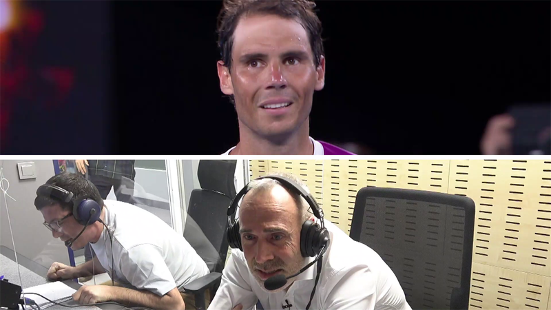 Spanish commentators overcome with emotion as Nadal wins match point