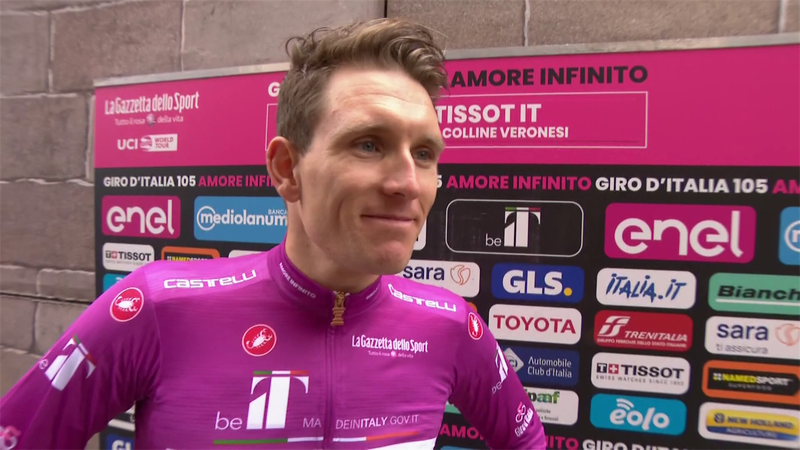 Démare : "Trois étapes, le maillot cyclamen... C'est vraiment un Giro exceptionnel"