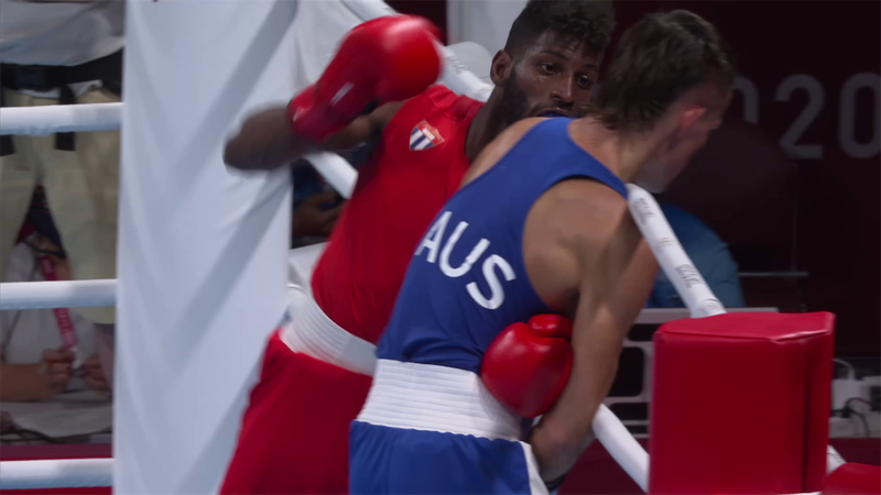 Tokyo 2020 - Cuba vs Australia - Boxing Men's Light - Olympic Highlights